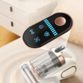 LED screen showing vacuum modes and battery life indicator